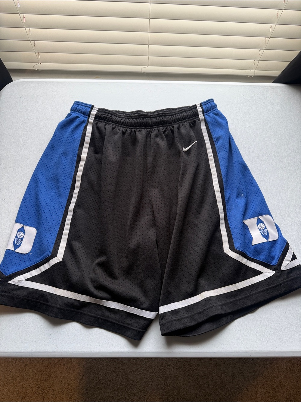 Nike Duke Black & Blue Men's Athletic Basketball Shorts